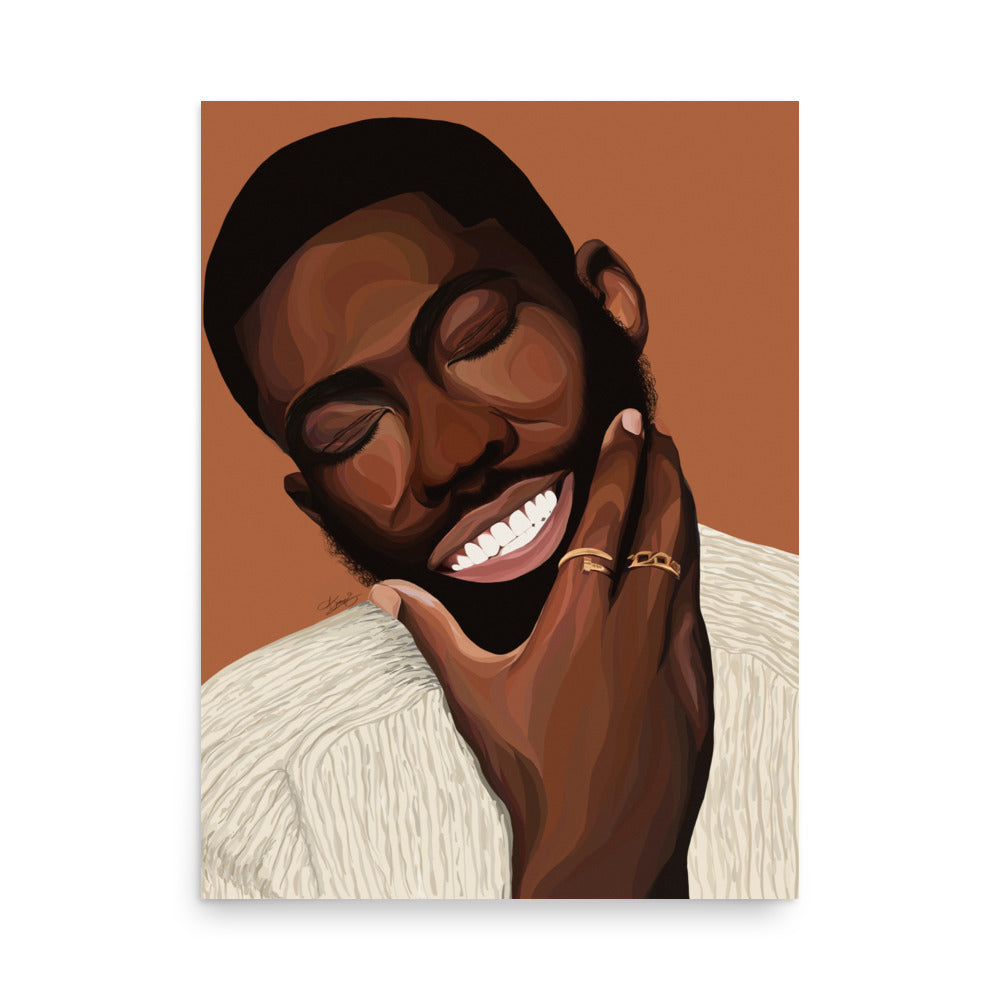 Black Man Joy Poster