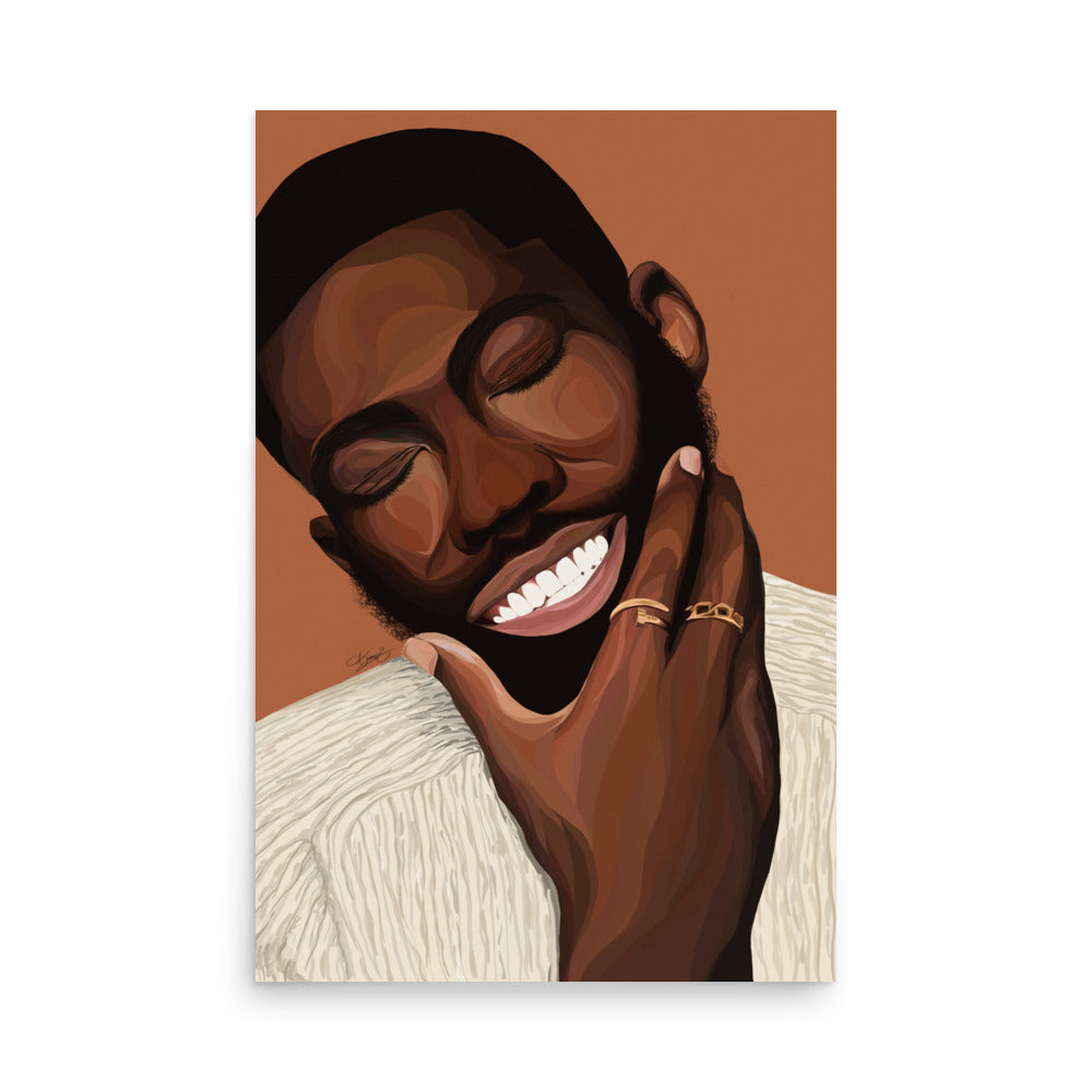Black Man Joy Poster
